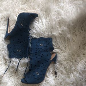 Floral Print Booties